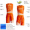 Custom Bay Orange White Wind Shapes Round Neck Sublimation Basketball Suit Jersey
