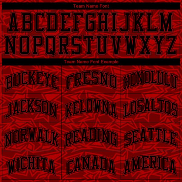 Custom Red Black Color Block Round Neck Sublimation Basketball Suit Jersey