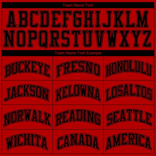 Custom Red Black Color Block Round Neck Sublimation Basketball Suit Jersey