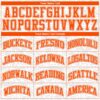 Custom White Orange Color Block Round Neck Sublimation Basketball Suit Jersey