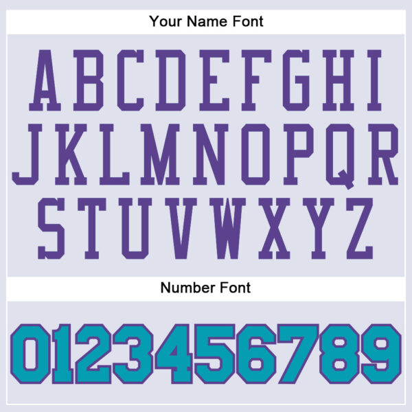 Custom White Teal-Purple Round Neck Suit Basketball Jersey