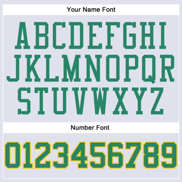 Custom White Kelly Green-Gold Round Neck Suit Basketball Jersey