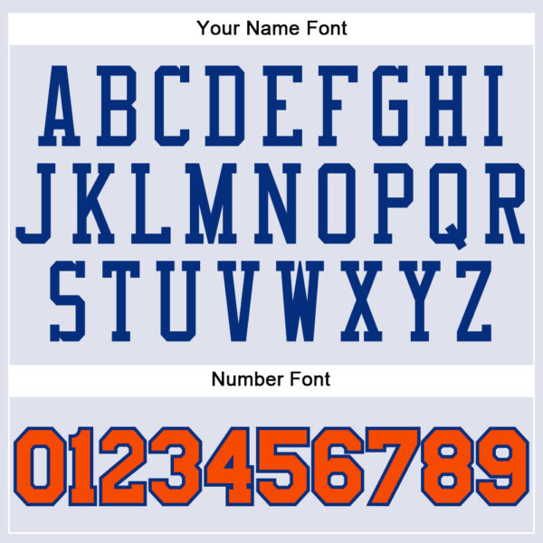 Custom White Orange-Royal Round Neck Suit Basketball Jersey