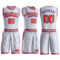 Custom White Orange-Purple Round Neck Suit Basketball Jersey