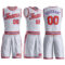Custom White Orange-Purple Round Neck Suit Basketball Jersey