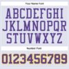 Custom White Purple-Gold Round Neck Suit Basketball Jersey