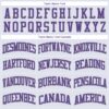 Custom White Purple-Gray Round Neck Suit Basketball Jersey