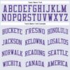 Custom White Purple Round Neck Suit Basketball Jersey