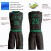Custom Brown Kelly Green Round Neck Suit Basketball Jersey