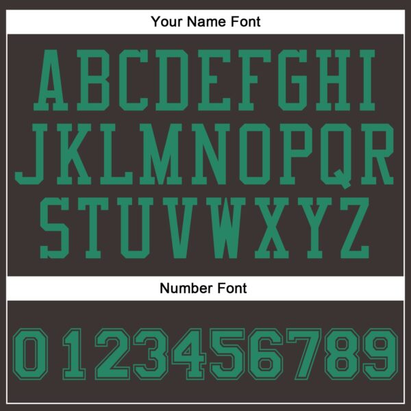 Custom Brown Kelly Green Round Neck Suit Basketball Jersey