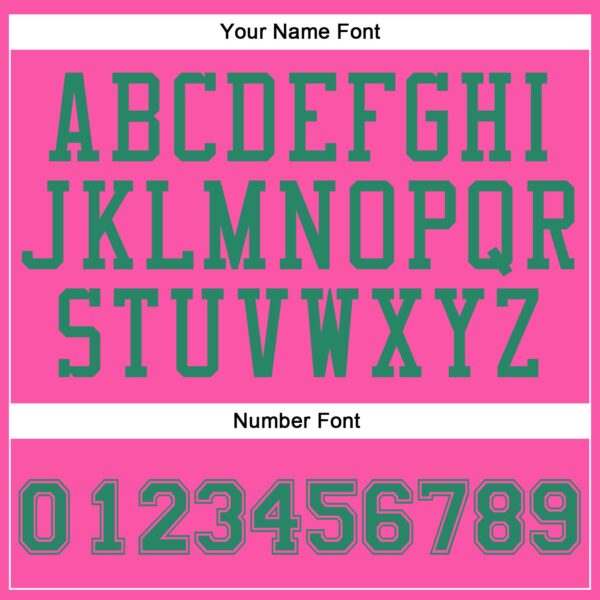 Custom Pink Kelly Green Round Neck Suit Basketball Jersey