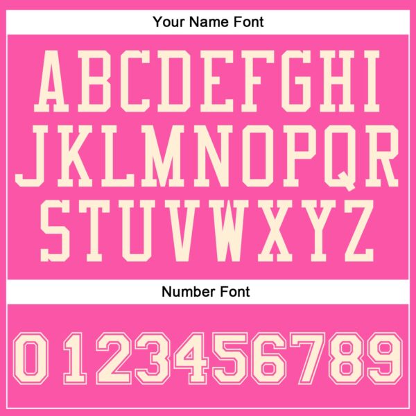 Custom Pink Cream Round Neck Suit Basketball Jersey