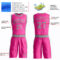 Custom Pink Gray Round Neck Suit Basketball Jersey