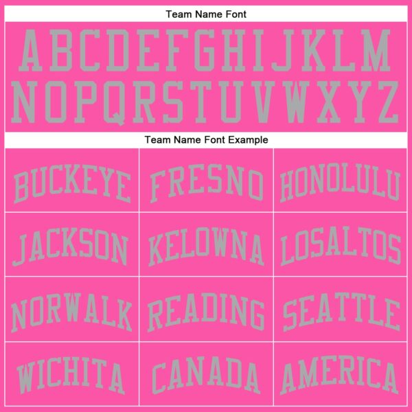 Custom Pink Gray Round Neck Suit Basketball Jersey