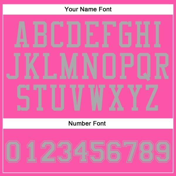 Custom Pink Gray Round Neck Suit Basketball Jersey