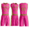 Custom Pink Old Gold Round Neck Suit Basketball Jersey