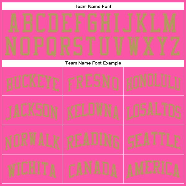 Custom Pink Old Gold Round Neck Suit Basketball Jersey