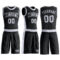 Custom Black White Round Neck Suit Basketball Jersey