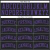 Custom Black Purple Round Neck Suit Basketball Jersey
