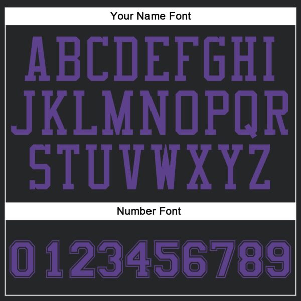 Custom Black Purple Round Neck Suit Basketball Jersey