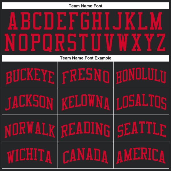 Custom Black Red Round Neck Suit Basketball Jersey