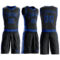 Custom Black Royal Round Neck Suit Basketball Jersey