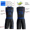 Custom Black Royal Round Neck Suit Basketball Jersey