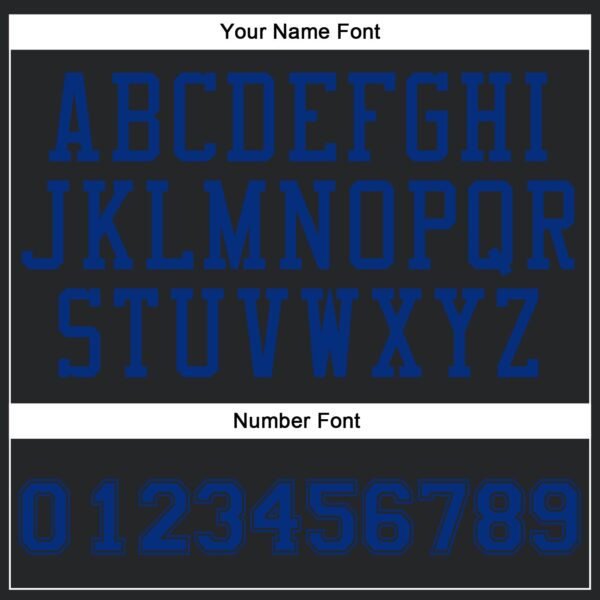 Custom Black Royal Round Neck Suit Basketball Jersey