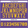 Custom Purple Gold Round Neck Suit Basketball Jersey