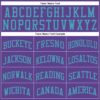 Custom Purple Teal Round Neck Suit Basketball Jersey
