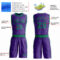 Custom Purple Kelly Green Round Neck Suit Basketball Jersey