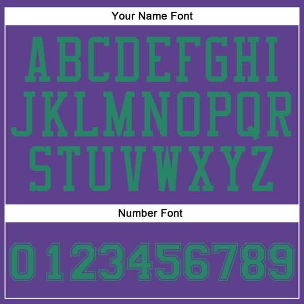 Custom Purple Kelly Green Round Neck Suit Basketball Jersey