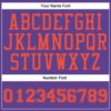 Custom Purple Orange Round Neck Suit Basketball Jersey