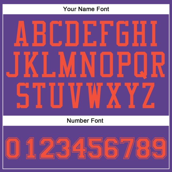 Custom Purple Orange Round Neck Suit Basketball Jersey