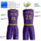 Custom Purple Old Gold Round Neck Suit Basketball Jersey