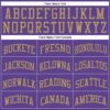 Custom Purple Old Gold Round Neck Suit Basketball Jersey