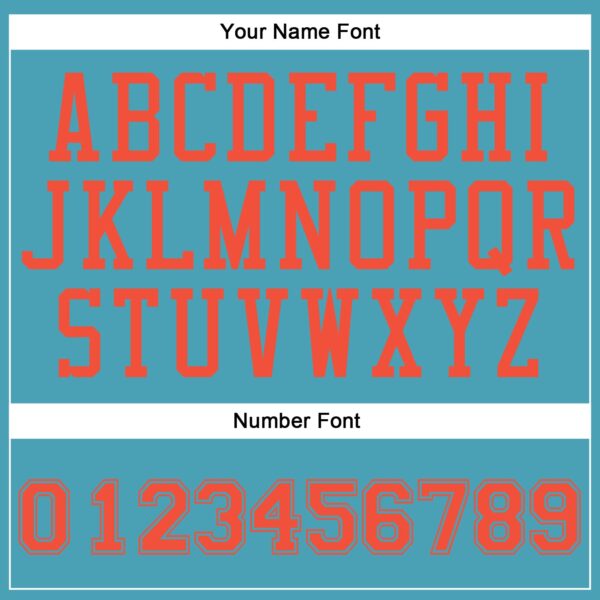 Custom Teal Orange Round Neck Suit Basketball Jersey