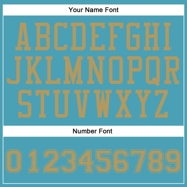 Custom Teal Old Gold Round Neck Suit Basketball Jersey