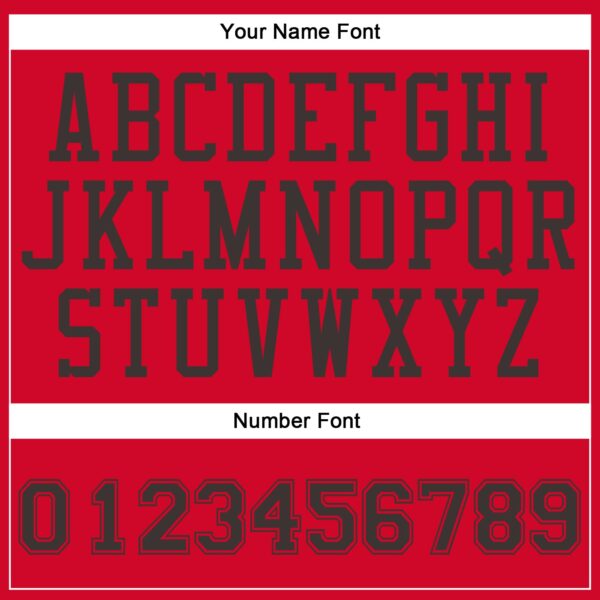 Custom Red Brown Round Neck Suit Basketball Jersey