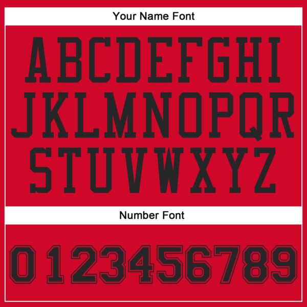 Custom Red Black Round Neck Suit Basketball Jersey