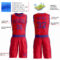 Custom Red Purple Round Neck Suit Basketball Jersey
