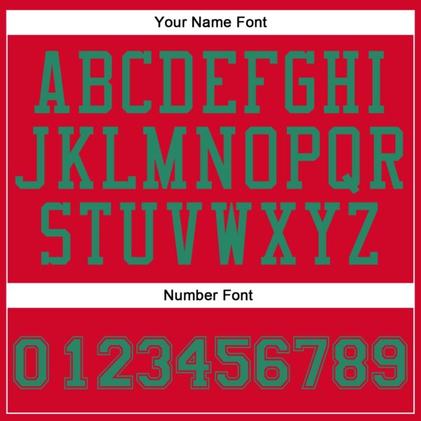 Custom Red Kelly Green Round Neck Suit Basketball Jersey