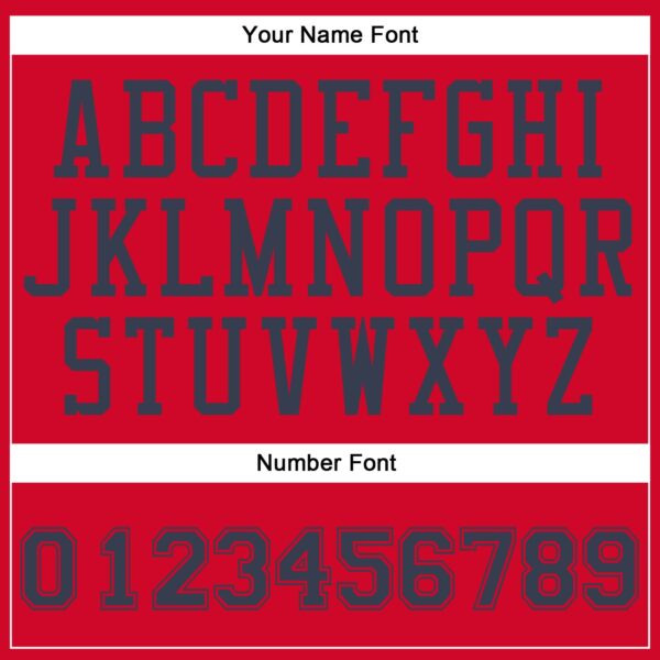 Custom Red Navy Round Neck Suit Basketball Jersey