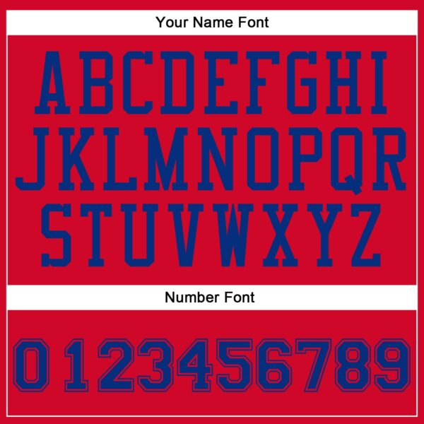 Custom Red Royal Round Neck Suit Basketball Jersey