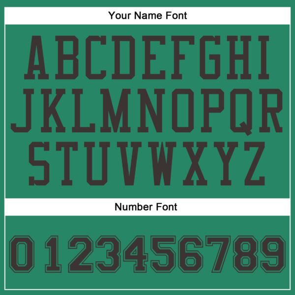 Custom Kelly Green Brown Round Neck Suit Basketball Jersey