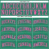Custom Kelly Green Pink Round Neck Suit Basketball Jersey