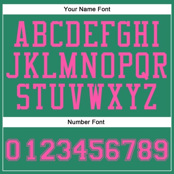 Custom Kelly Green Pink Round Neck Suit Basketball Jersey