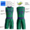 Custom Kelly Green Purple Round Neck Suit Basketball Jersey
