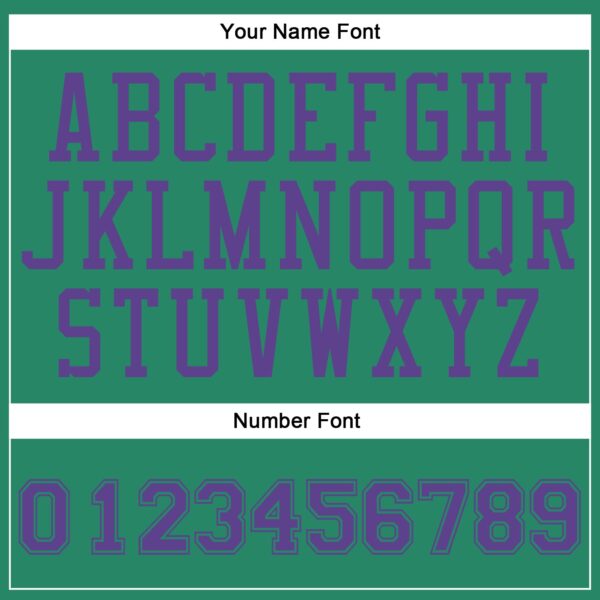 Custom Kelly Green Purple Round Neck Suit Basketball Jersey