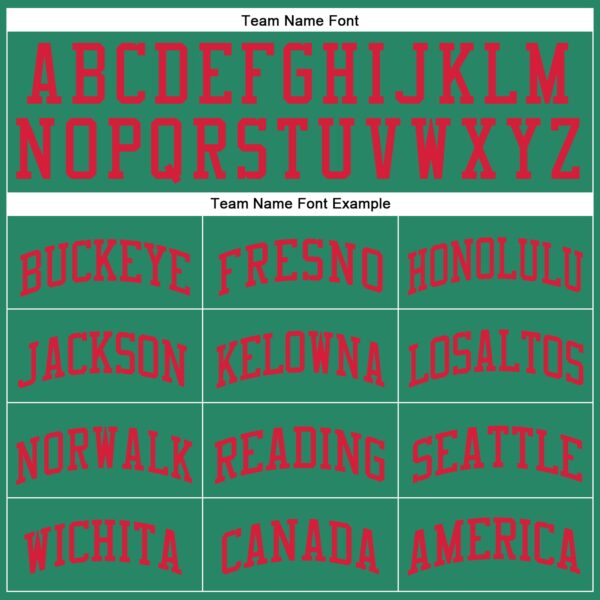 Custom Kelly Green Red Round Neck Suit Basketball Jersey